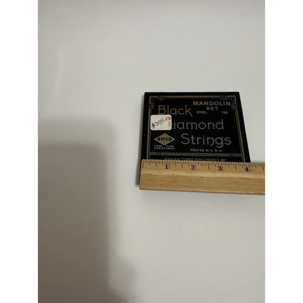 Vintage NOS - Black Diamond Mandolin Strings #762 Silver Plated Copper/Steel